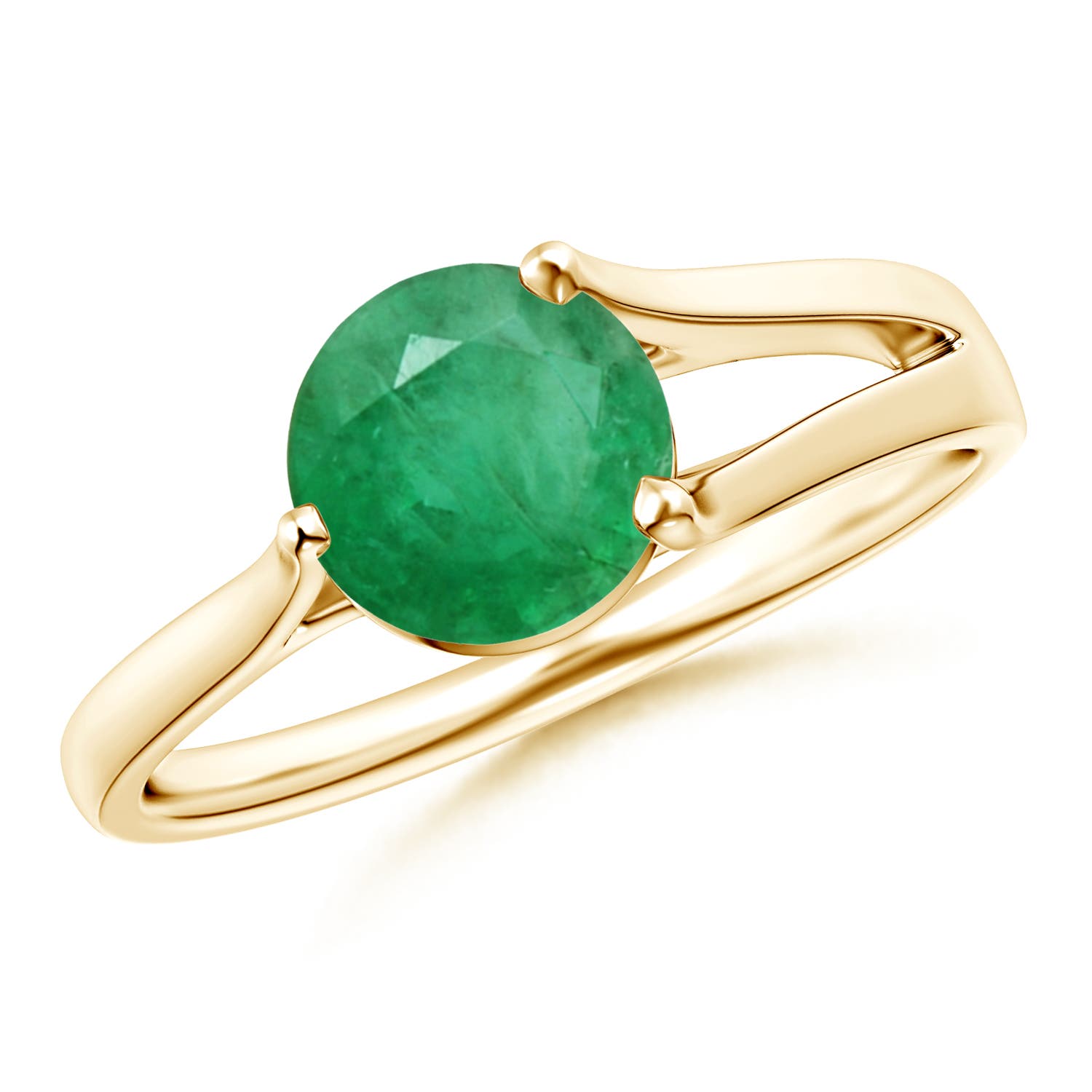 A - Emerald / 1.2 CT / 14 KT Yellow Gold