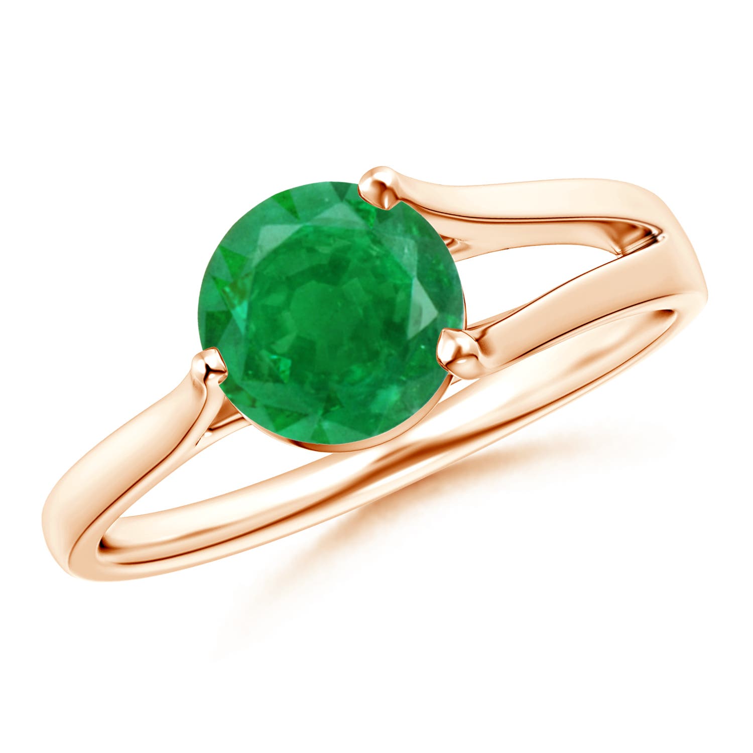 AA - Emerald / 1.2 CT / 14 KT Rose Gold