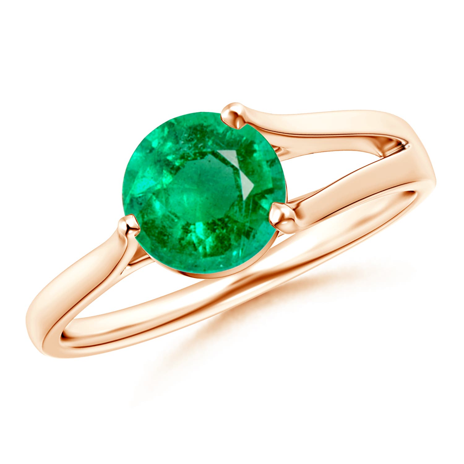 AAA - Emerald / 1.2 CT / 14 KT Rose Gold