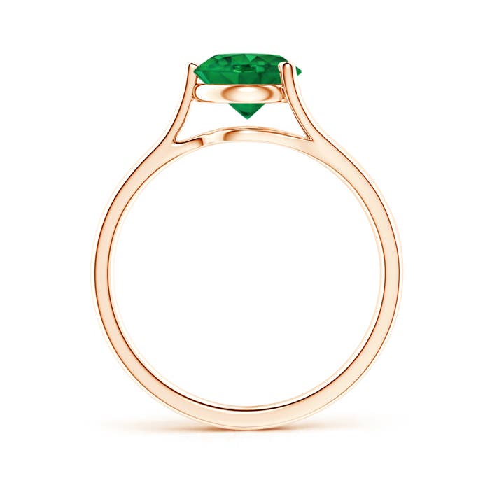 AAA - Emerald / 1.2 CT / 14 KT Rose Gold