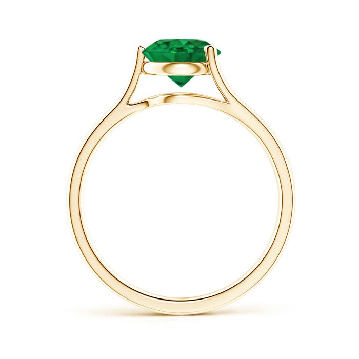AAA - Emerald / 1.2 CT / 14 KT Yellow Gold