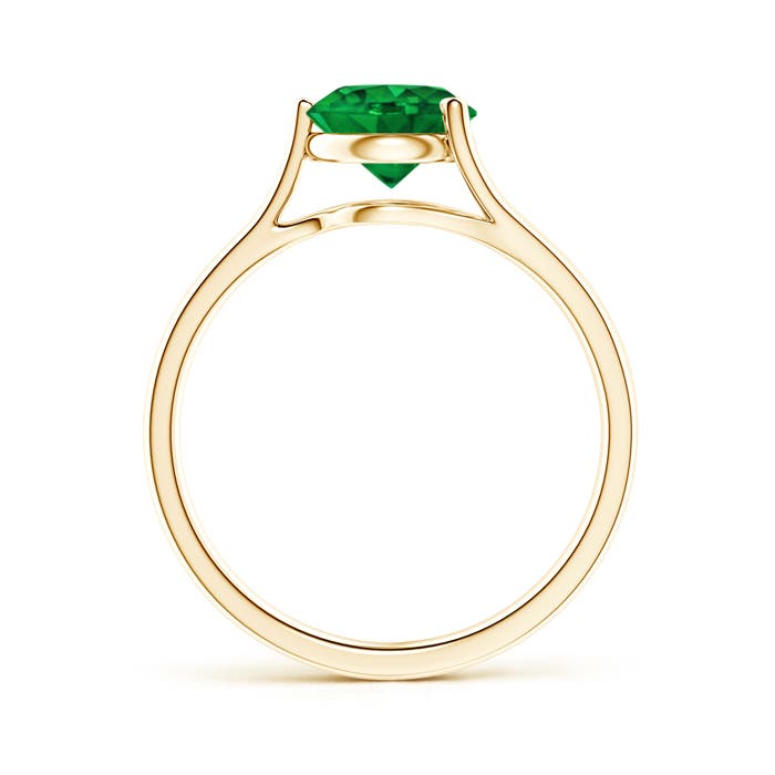 AAAA - Emerald / 1.2 CT / 14 KT Yellow Gold