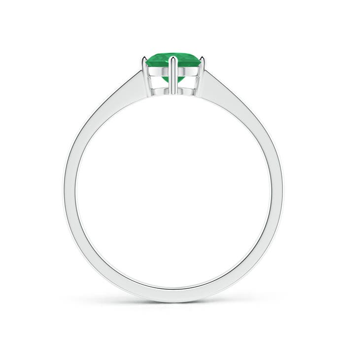 A - Emerald / 0.45 CT / 14 KT White Gold