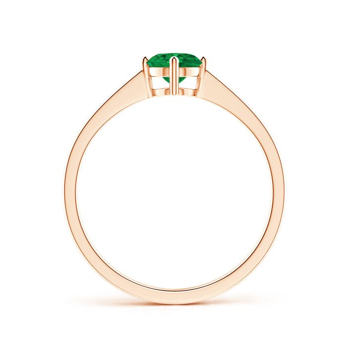 AAA - Emerald / 0.45 CT / 14 KT Rose Gold