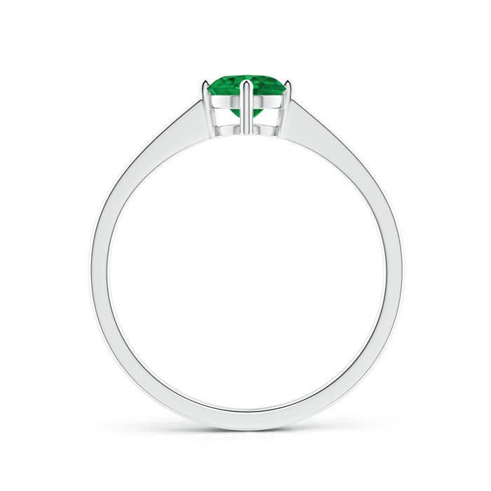 AAA - Emerald / 0.45 CT / 14 KT White Gold