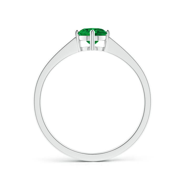 AAAA - Emerald / 0.45 CT / 14 KT White Gold