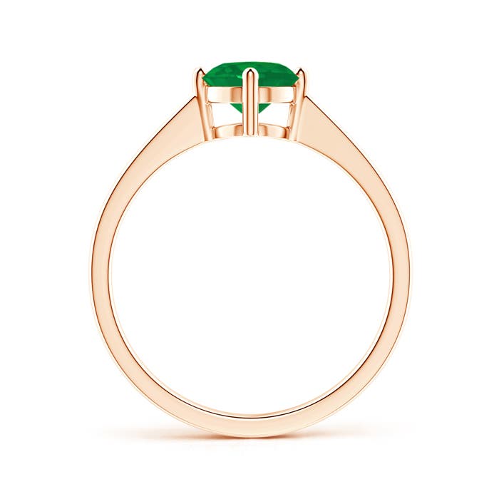 AA - Emerald / 0.75 CT / 14 KT Rose Gold