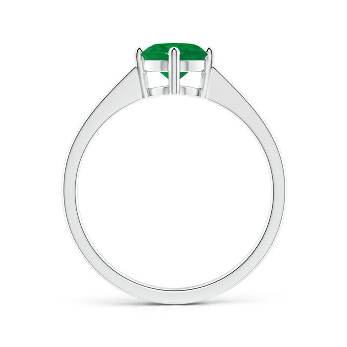 AA - Emerald / 0.75 CT / 14 KT White Gold