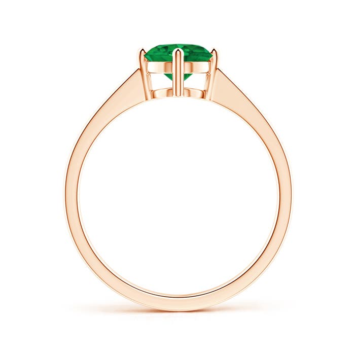 AAA - Emerald / 0.75 CT / 14 KT Rose Gold