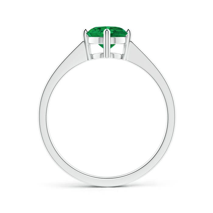 AAA - Emerald / 0.75 CT / 14 KT White Gold