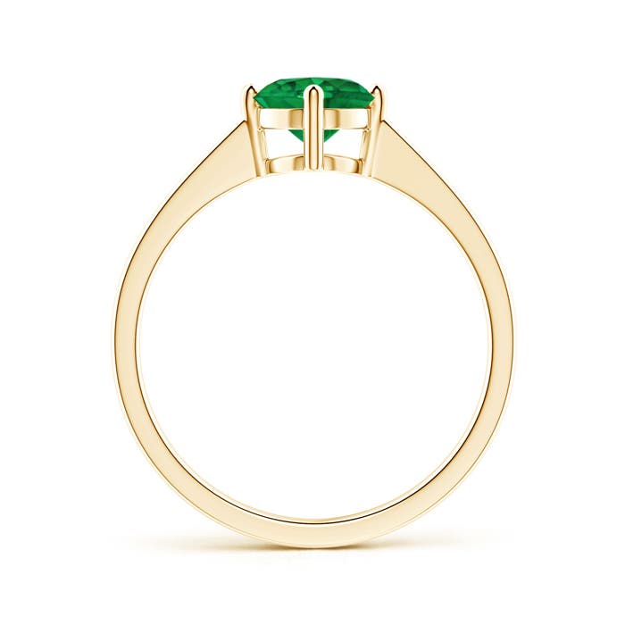 AAA - Emerald / 0.75 CT / 14 KT Yellow Gold