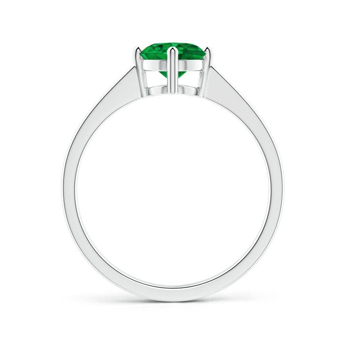 AAAA - Emerald / 0.75 CT / 14 KT White Gold