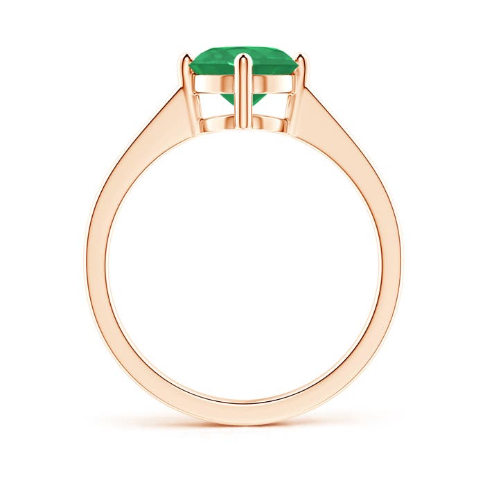 A - Emerald / 1.2 CT / 14 KT Rose Gold