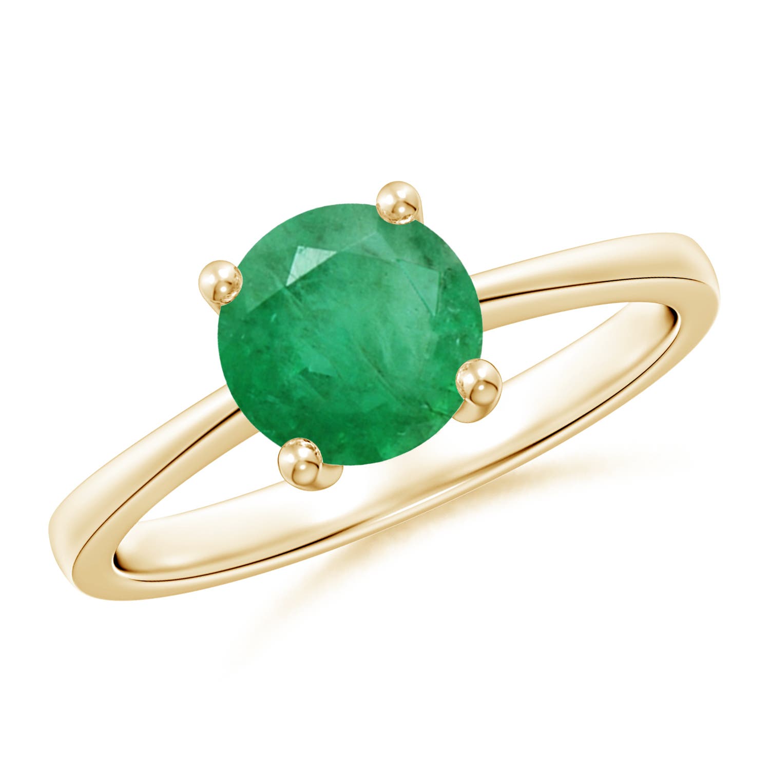 A - Emerald / 1.2 CT / 14 KT Yellow Gold