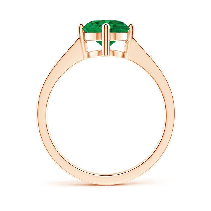 AAA - Emerald / 1.2 CT / 14 KT Rose Gold