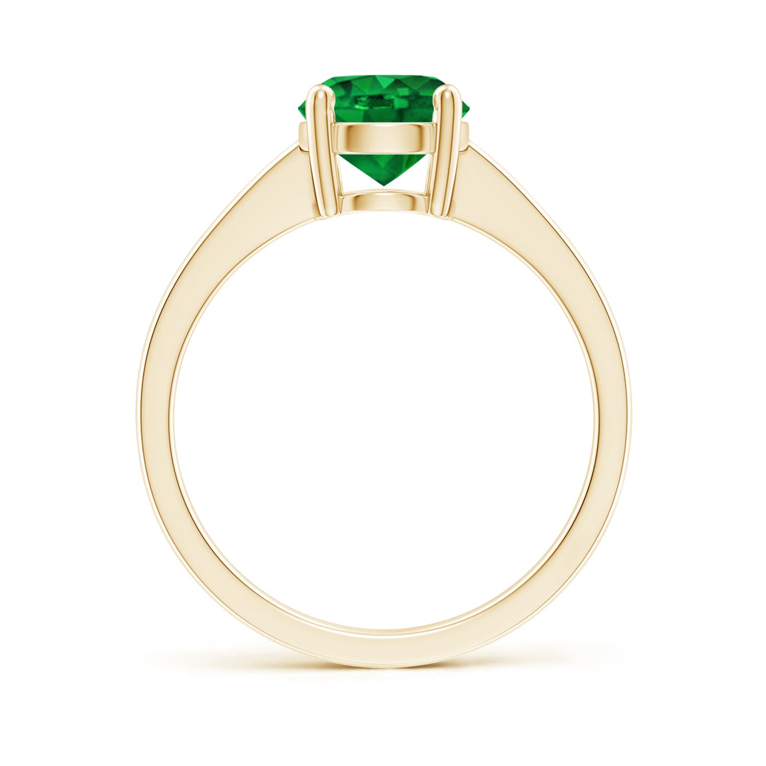 Premium - Lab-Grown Emerald / 1.2 CT / 18 KT Yellow Gold