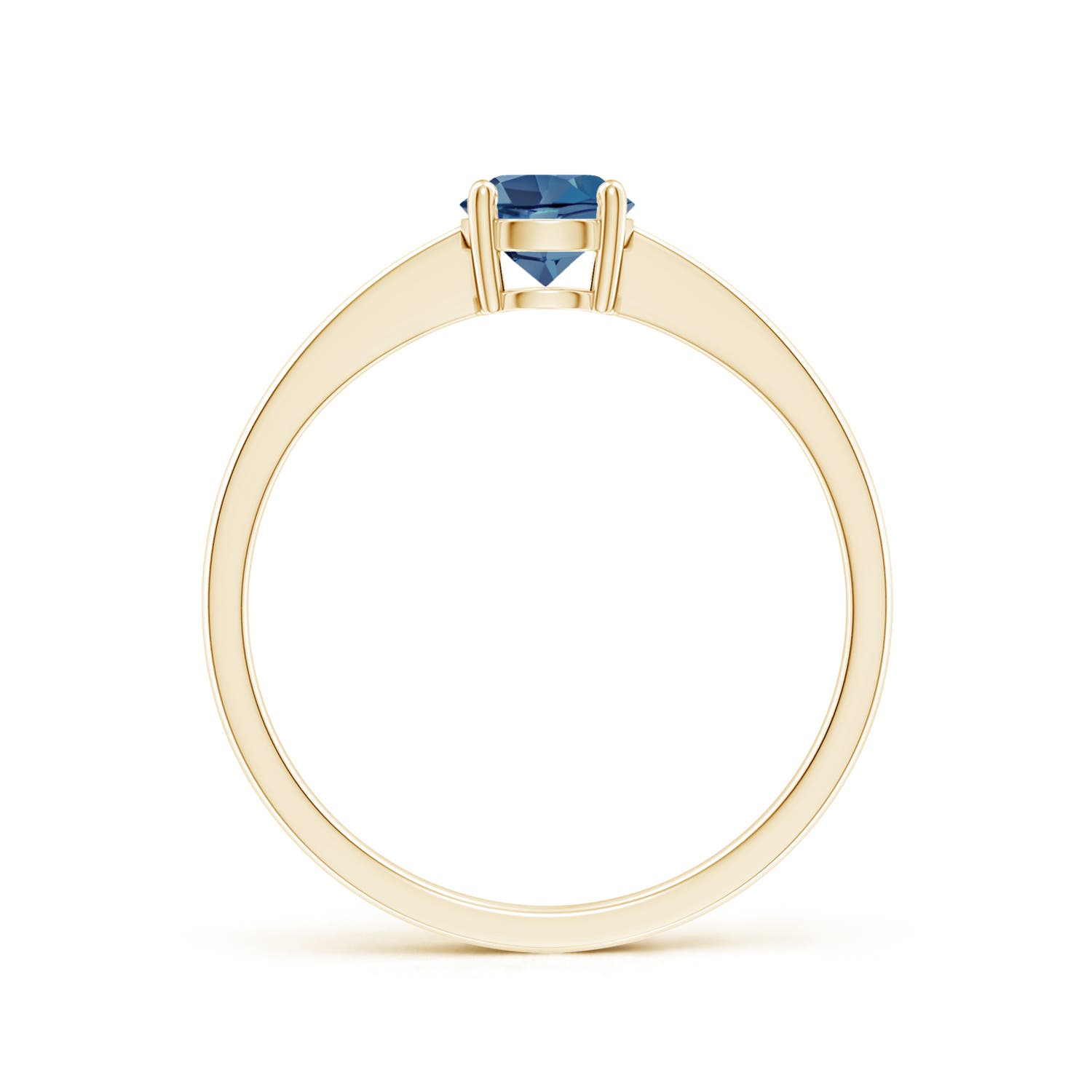 A - London Blue Topaz / 0.6 CT / 14 KT Yellow Gold