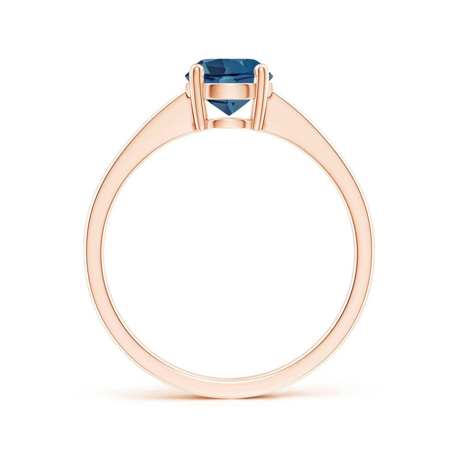 AA - London Blue Topaz / 0.95 CT / 14 KT Rose Gold