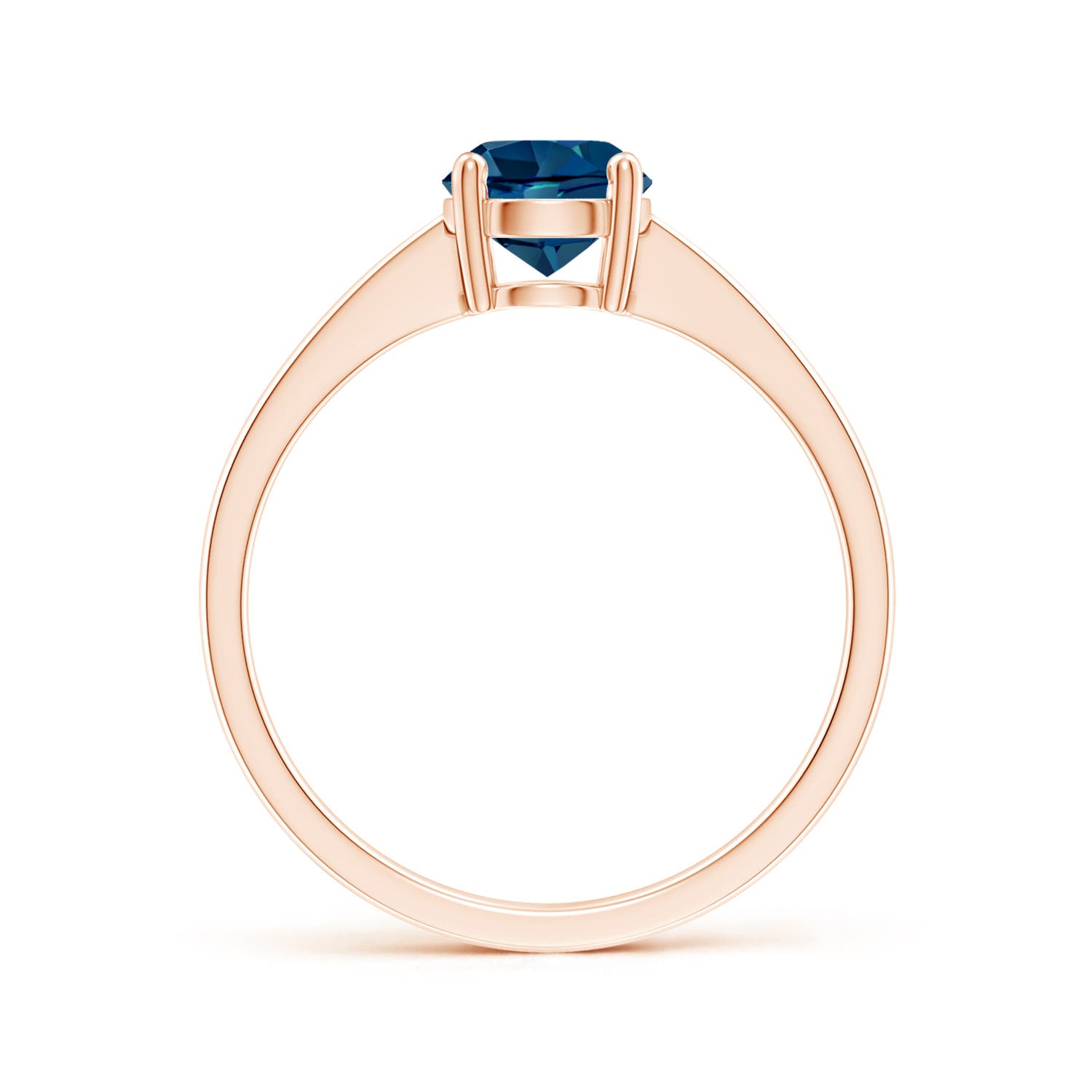 AAAA - London Blue Topaz / 0.95 CT / 14 KT Rose Gold