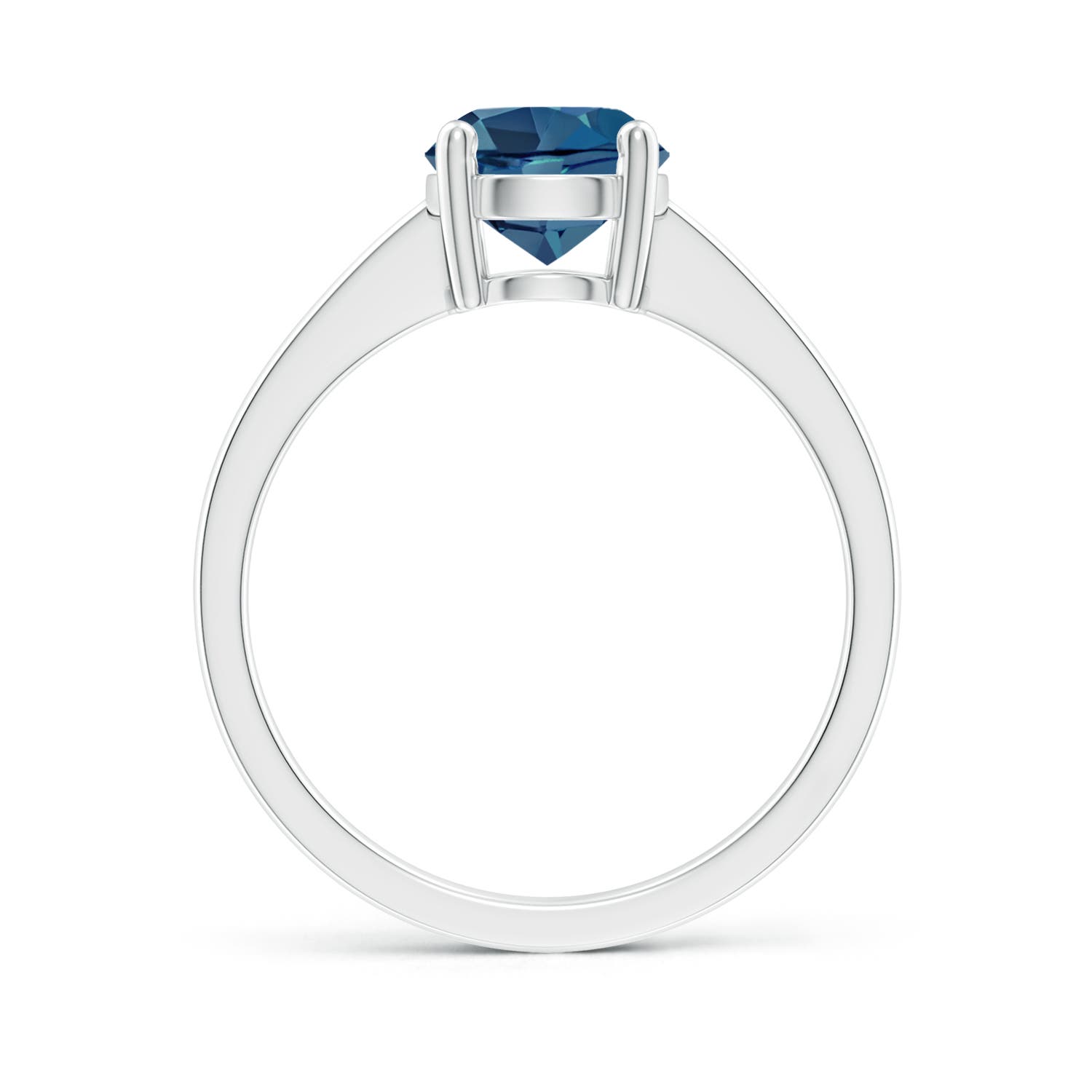 AA - London Blue Topaz / 1.55 CT / 14 KT White Gold