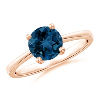 Round AAA London Blue Topaz