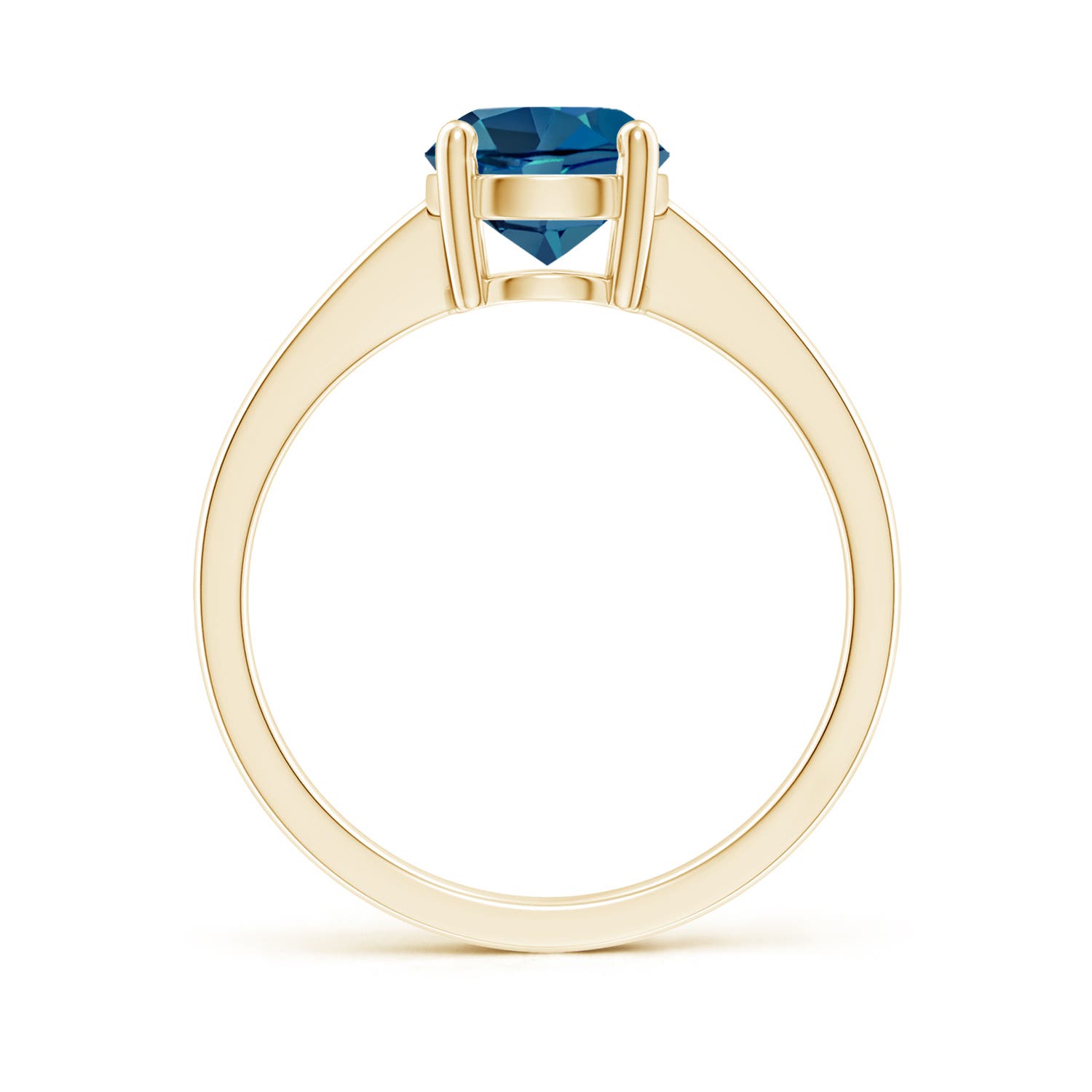 AAA - London Blue Topaz / 1.55 CT / 14 KT Yellow Gold