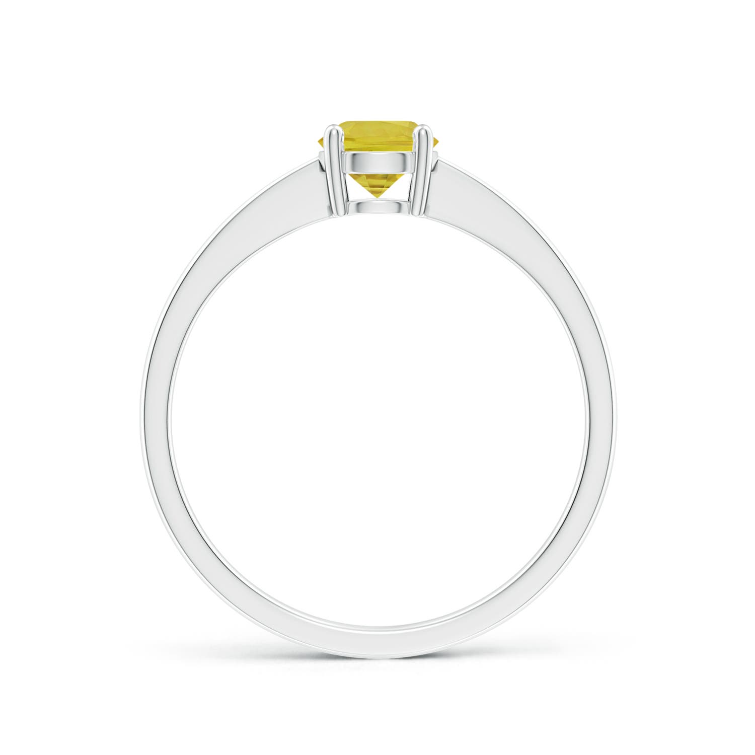 A - Yellow Sapphire / 0.53 CT / 14 KT White Gold