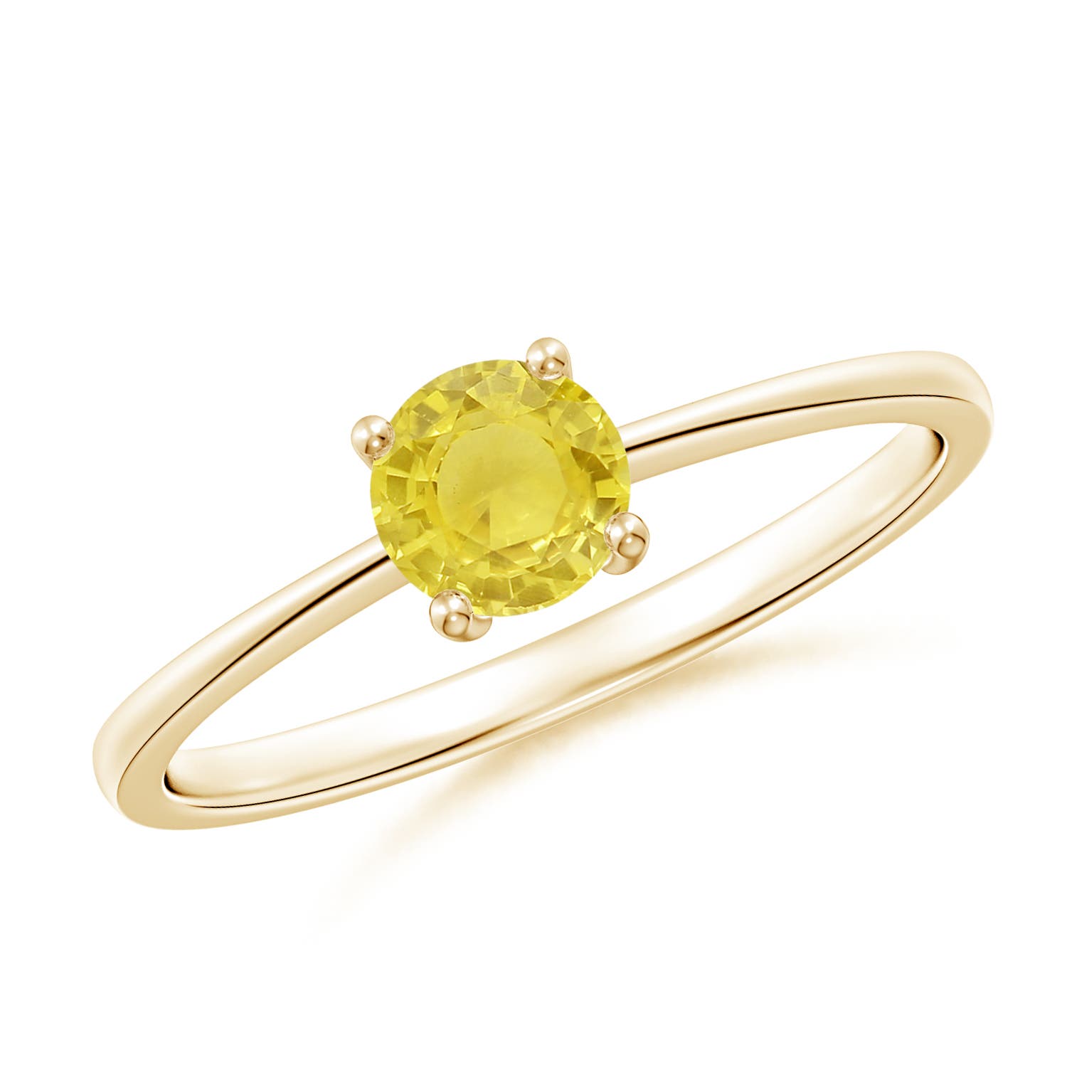 A - Yellow Sapphire / 0.53 CT / 14 KT Yellow Gold