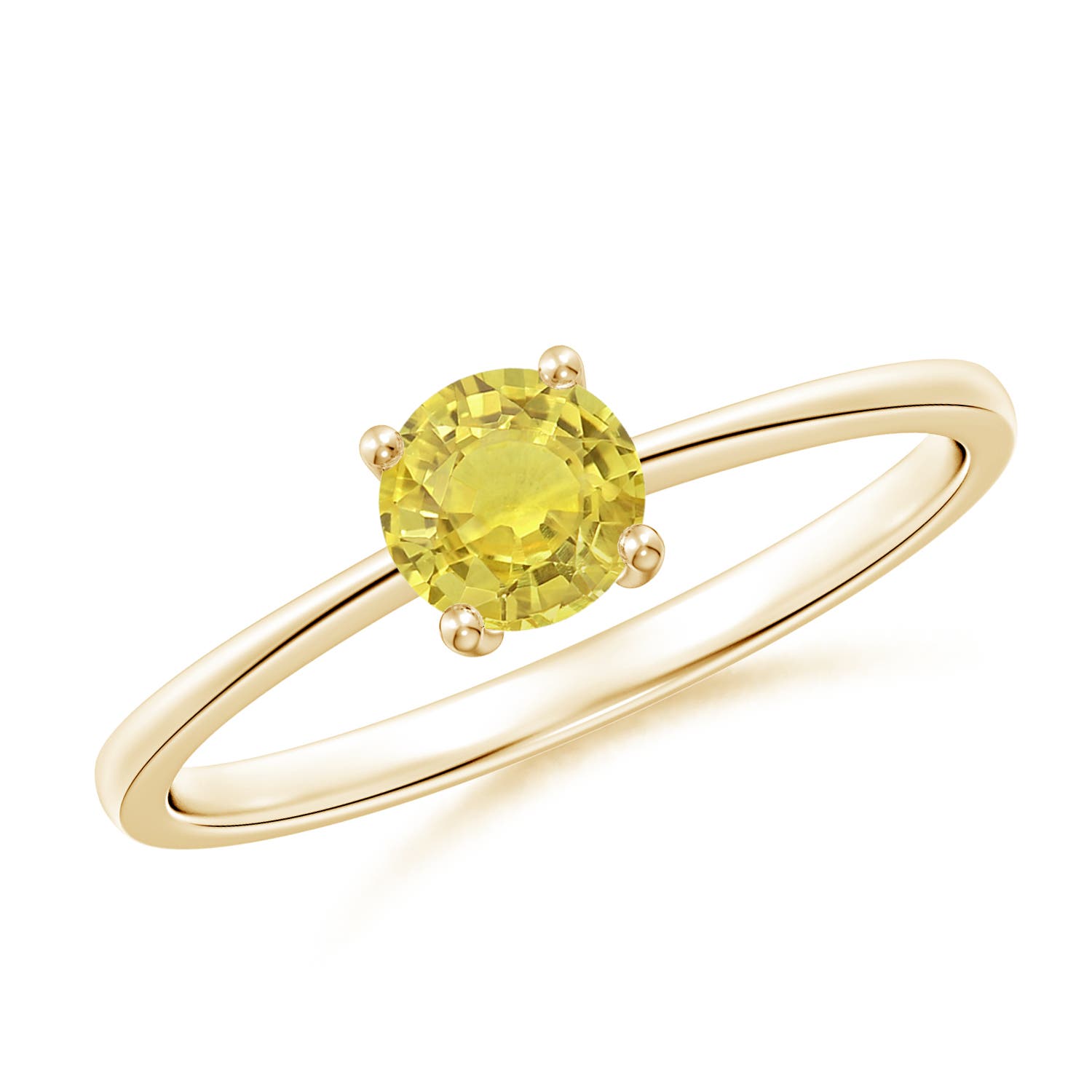 AA - Yellow Sapphire / 0.53 CT / 14 KT Yellow Gold