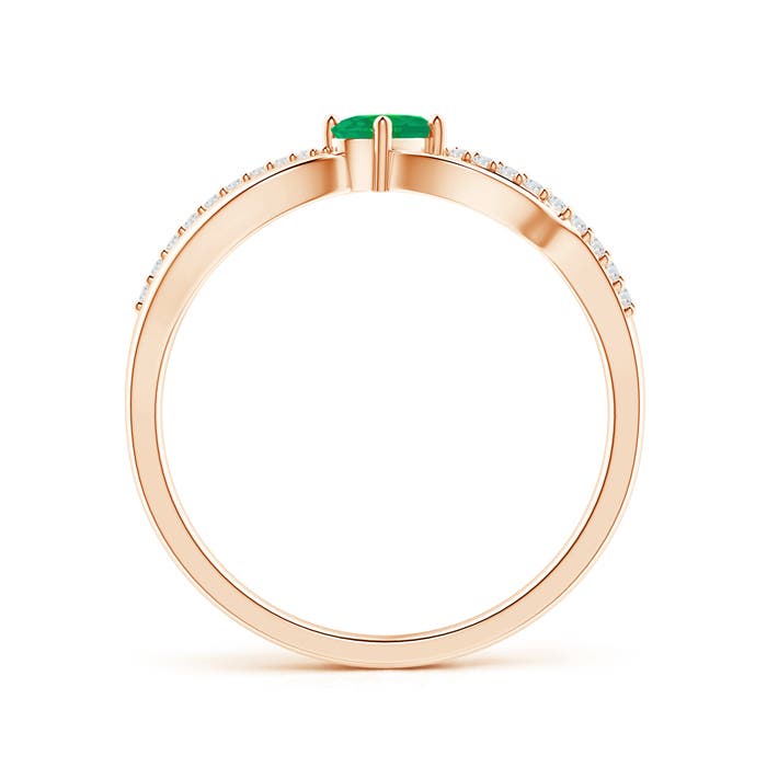 AA - Emerald / 0.29 CT / 14 KT Rose Gold