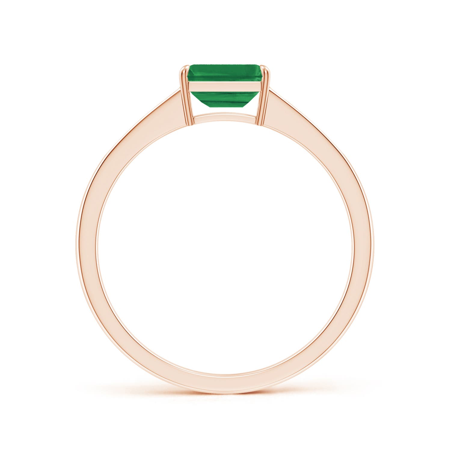 AA - Emerald / 0.61 CT / 14 KT Rose Gold