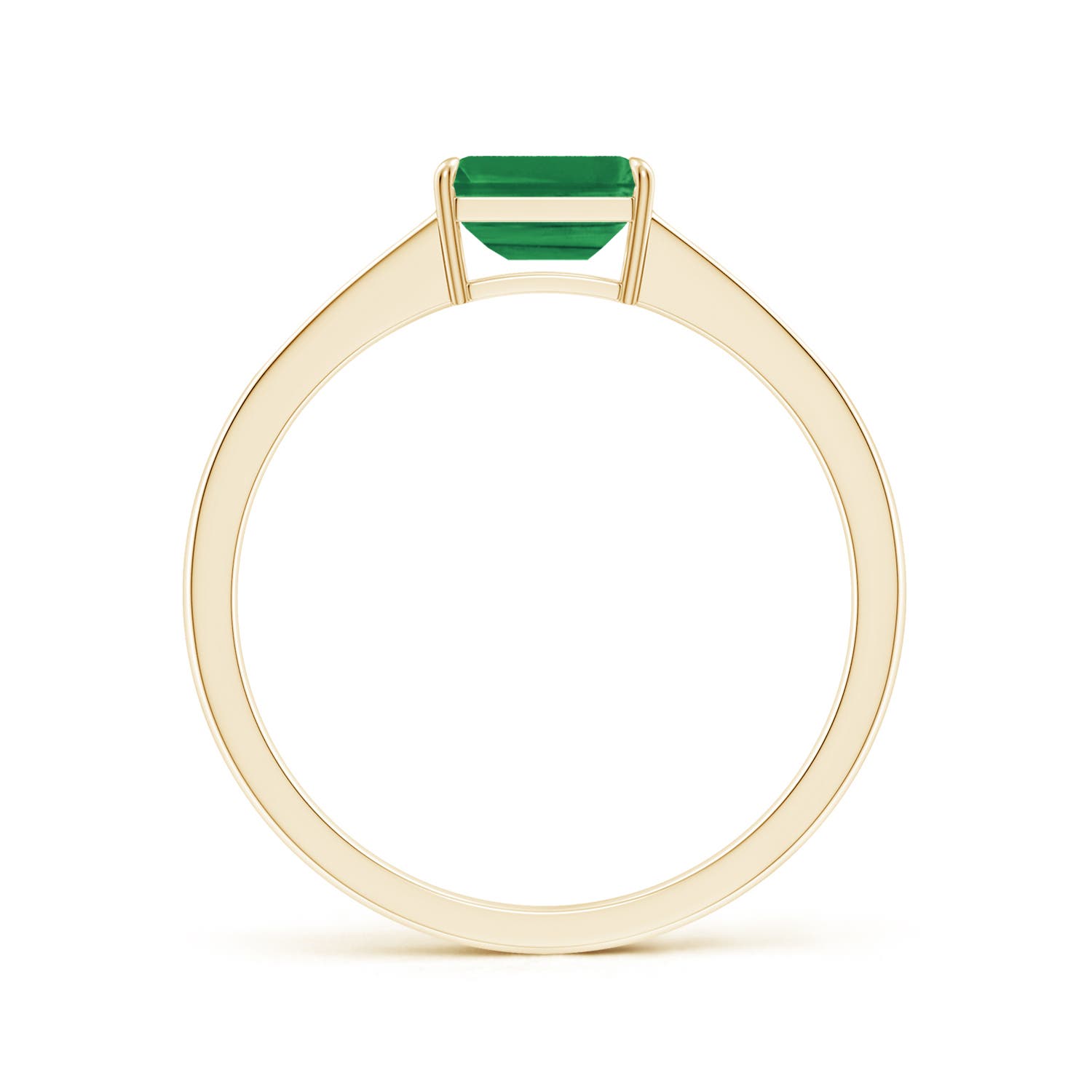 AA - Emerald / 0.61 CT / 14 KT Yellow Gold