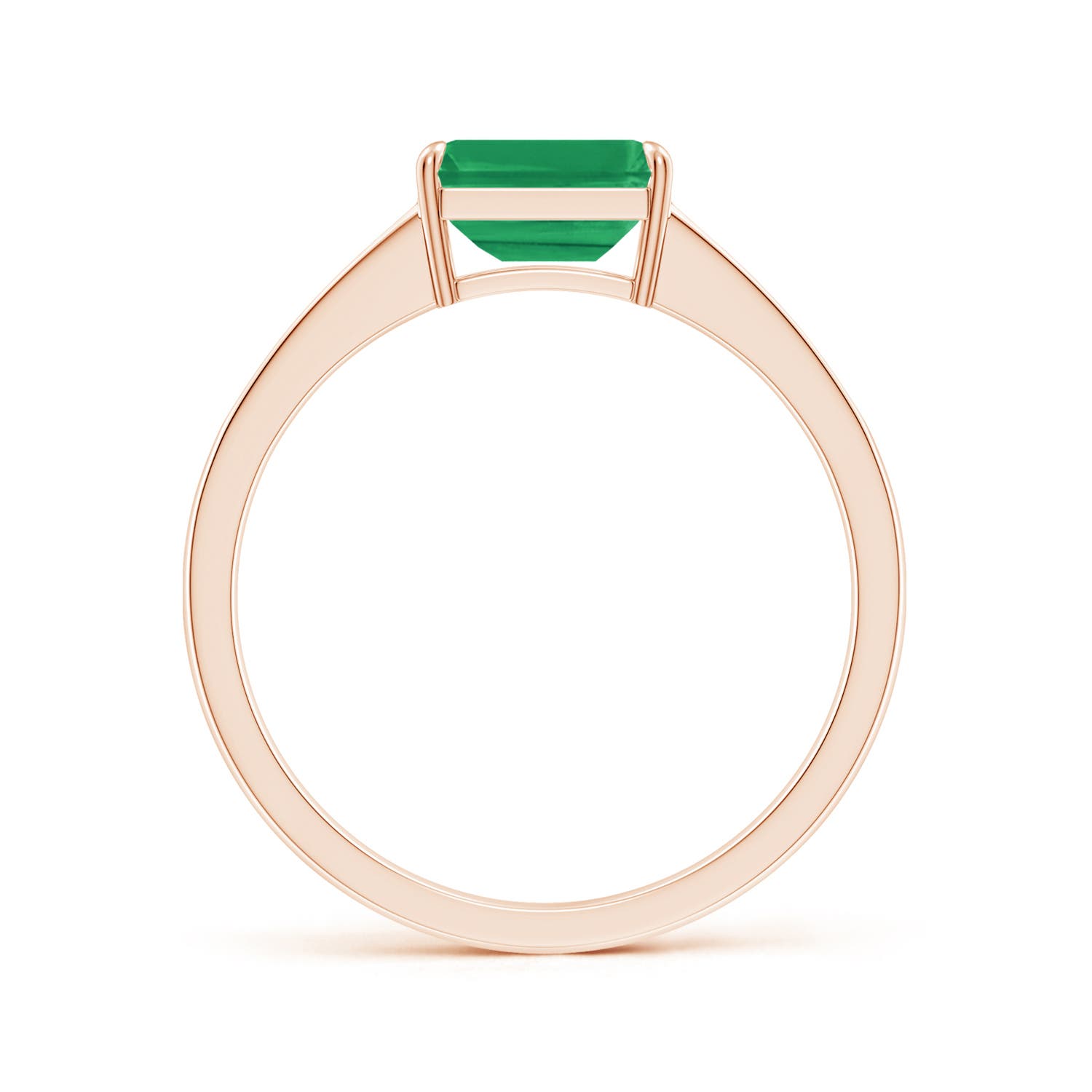 A - Emerald / 1.18 CT / 14 KT Rose Gold