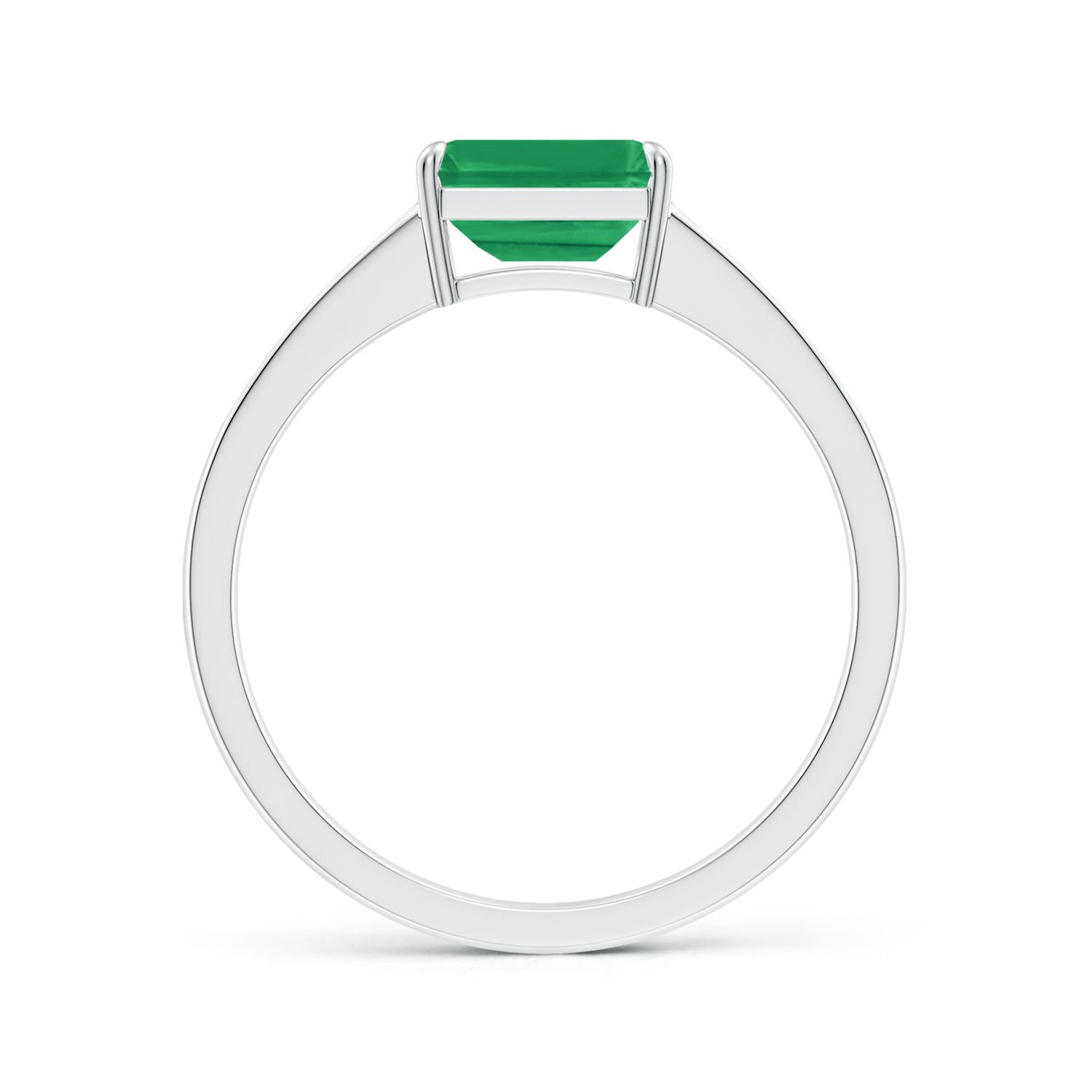 A - Emerald / 1.18 CT / 14 KT White Gold