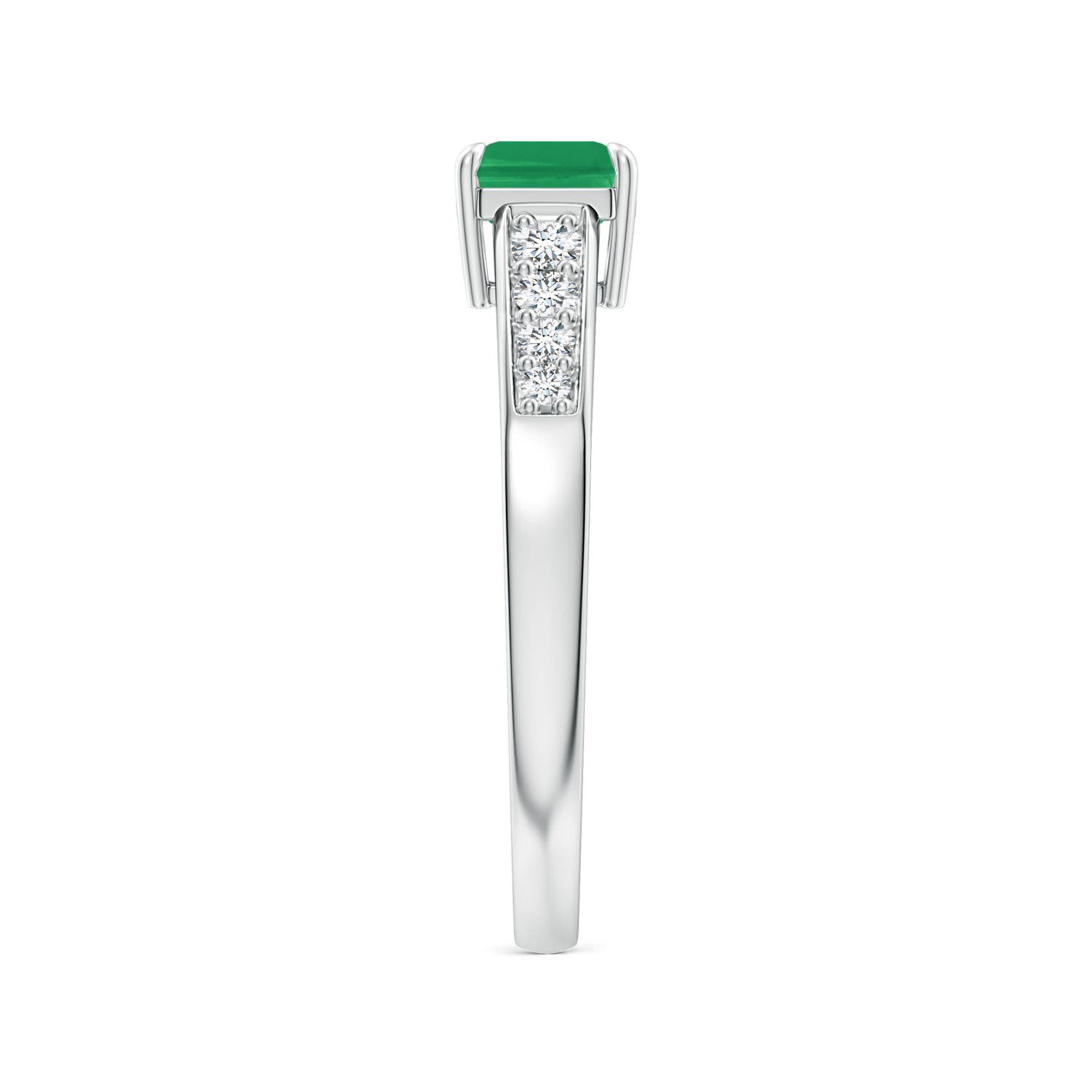 A - Emerald / 1.18 CT / 14 KT White Gold