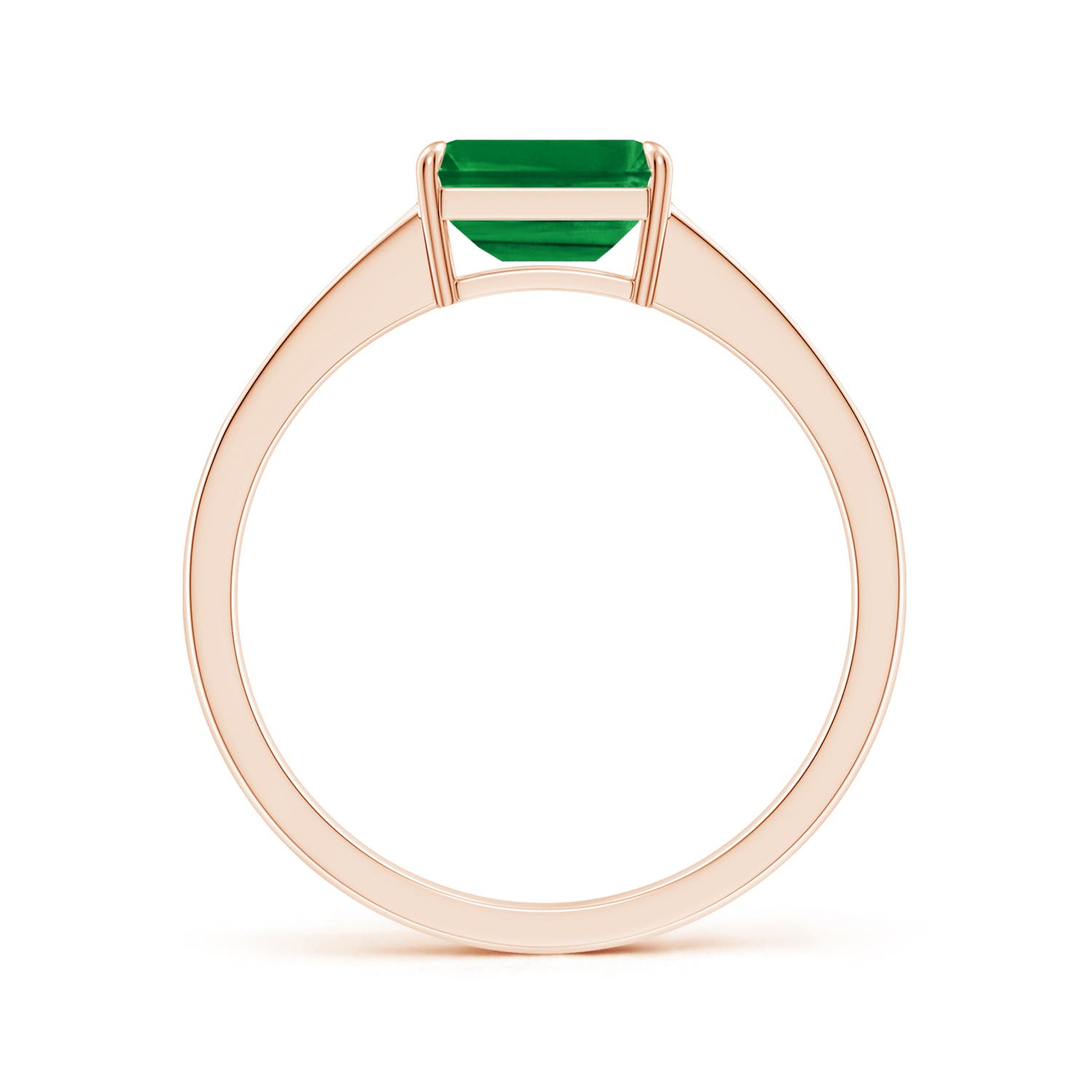 AAA - Emerald / 1.18 CT / 14 KT Rose Gold