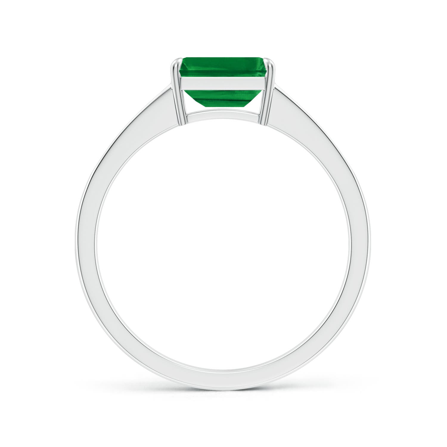 AAA - Emerald / 1.18 CT / 14 KT White Gold