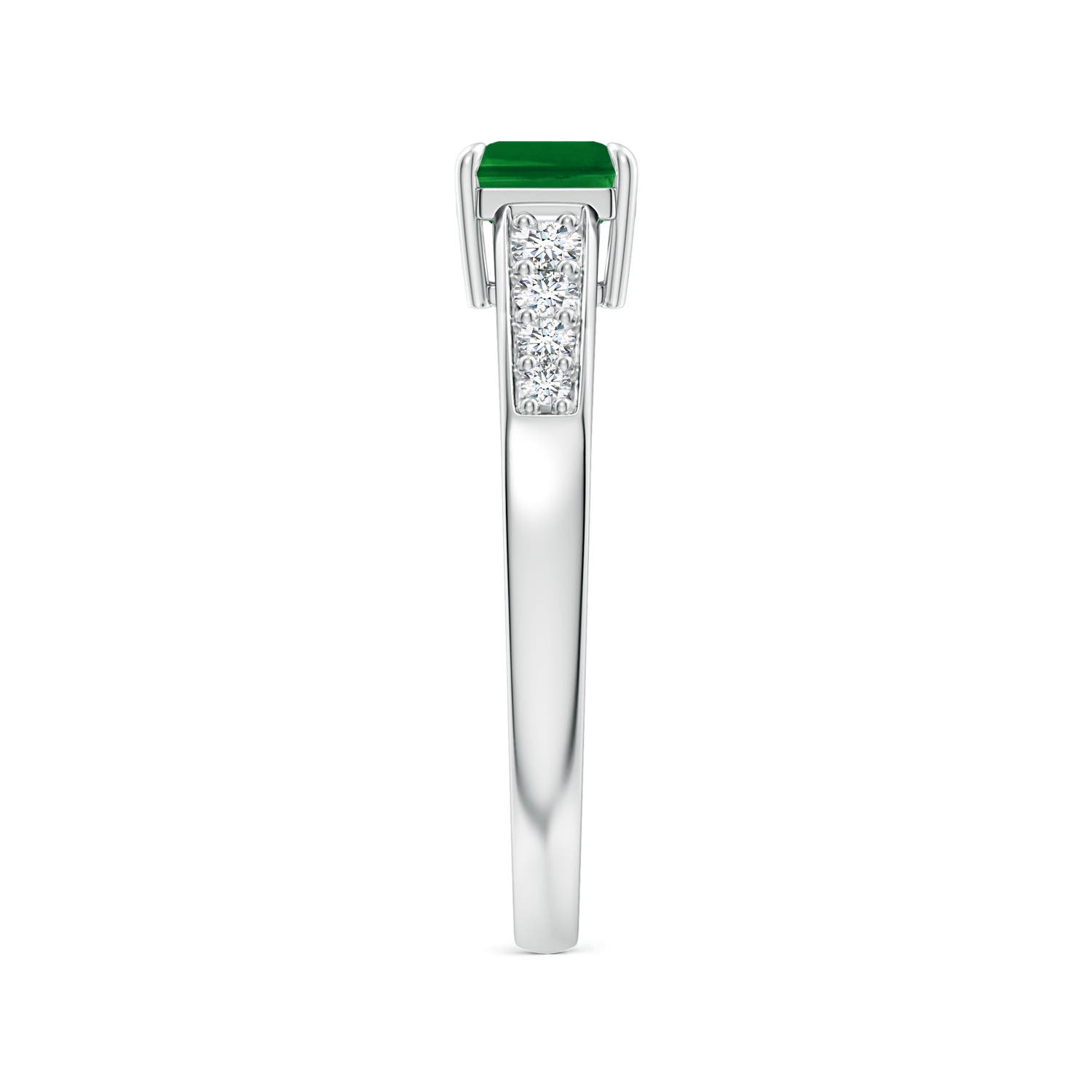 AAAA - Emerald / 1.18 CT / 14 KT White Gold