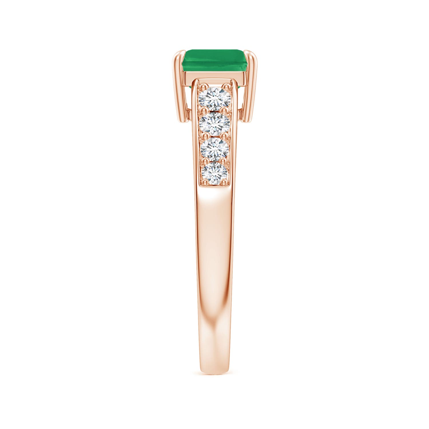 A - Emerald / 1.82 CT / 14 KT Rose Gold