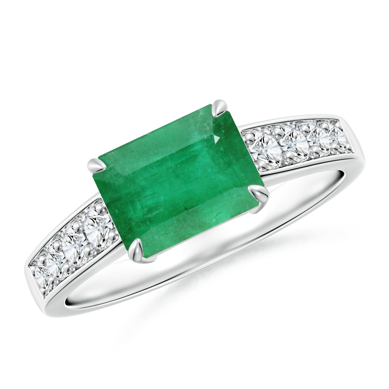 A - Emerald / 1.82 CT / 14 KT White Gold