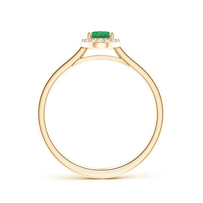 A - Emerald / 0.5 CT / 14 KT Yellow Gold