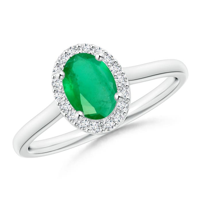 A - Emerald / 0.8 CT / 14 KT White Gold