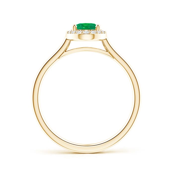 AA - Emerald / 0.8 CT / 14 KT Yellow Gold