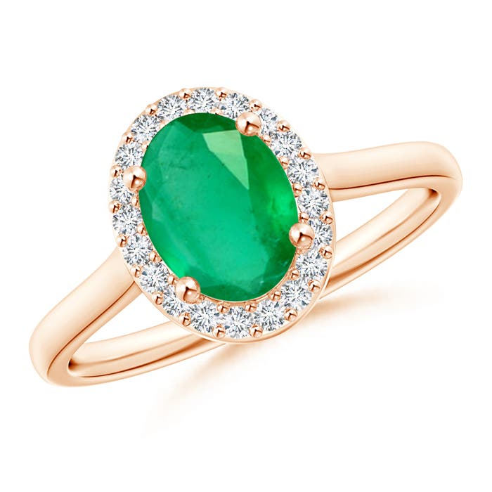 A - Emerald / 1.3 CT / 14 KT Rose Gold