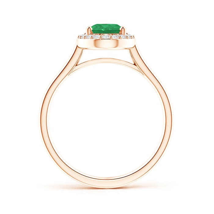 A - Emerald / 1.3 CT / 14 KT Rose Gold