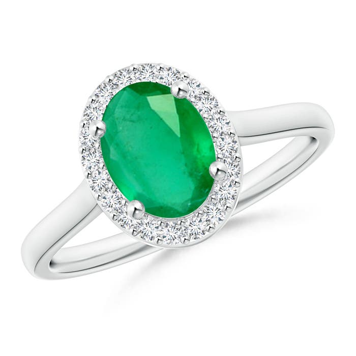 A - Emerald / 1.3 CT / 14 KT White Gold