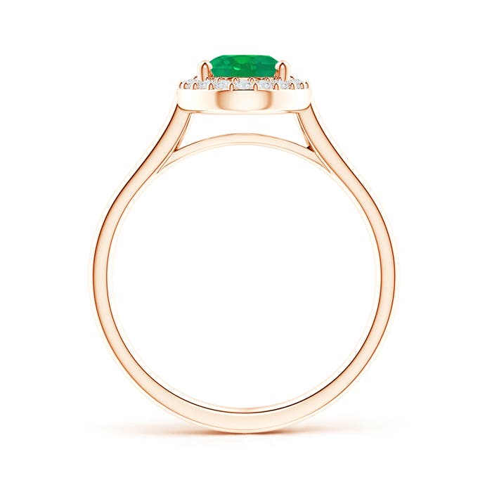 AA - Emerald / 1.3 CT / 14 KT Rose Gold