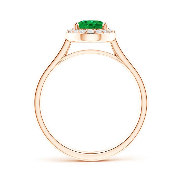 AAA - Emerald / 1.3 CT / 14 KT Rose Gold