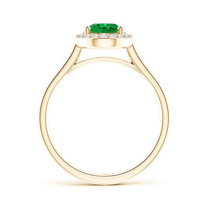 AAA - Emerald / 1.3 CT / 14 KT Yellow Gold