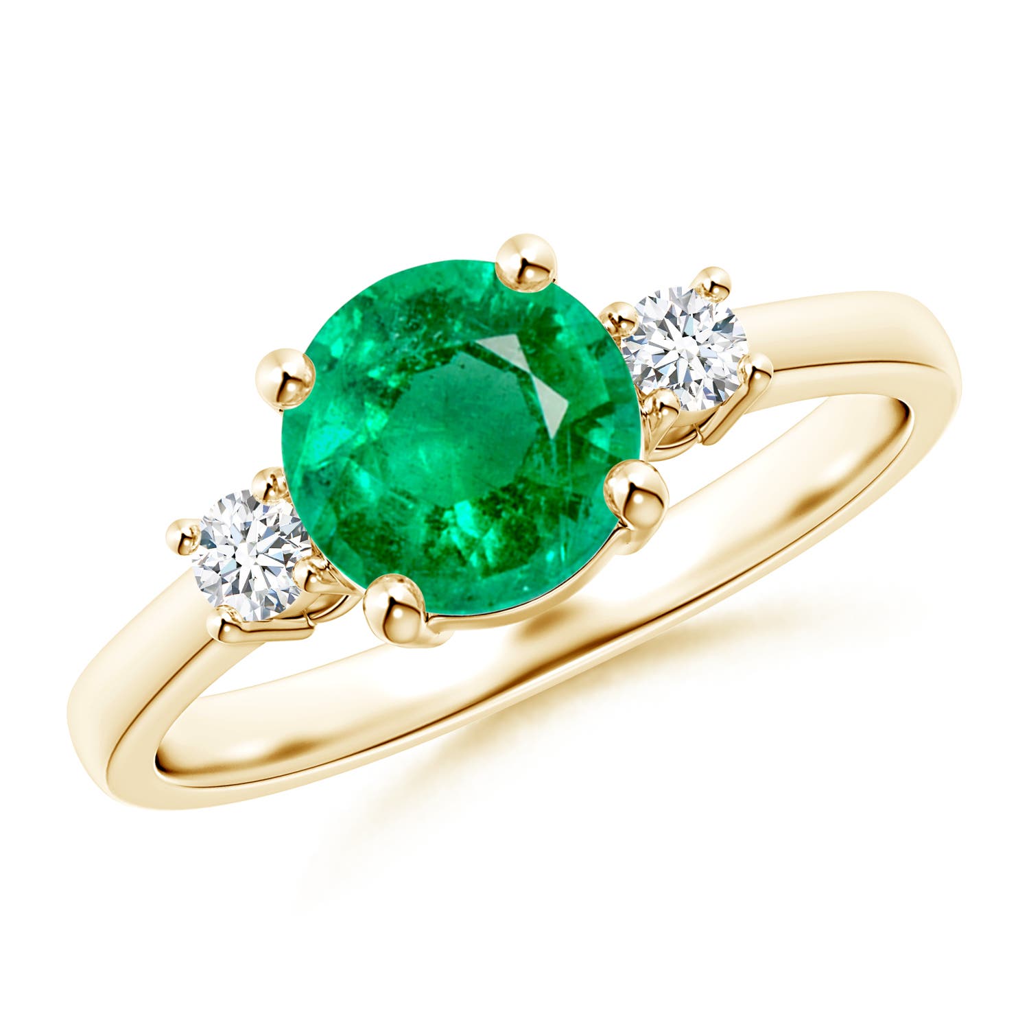 AAA - Emerald / 1.35 CT / 14 KT Yellow Gold